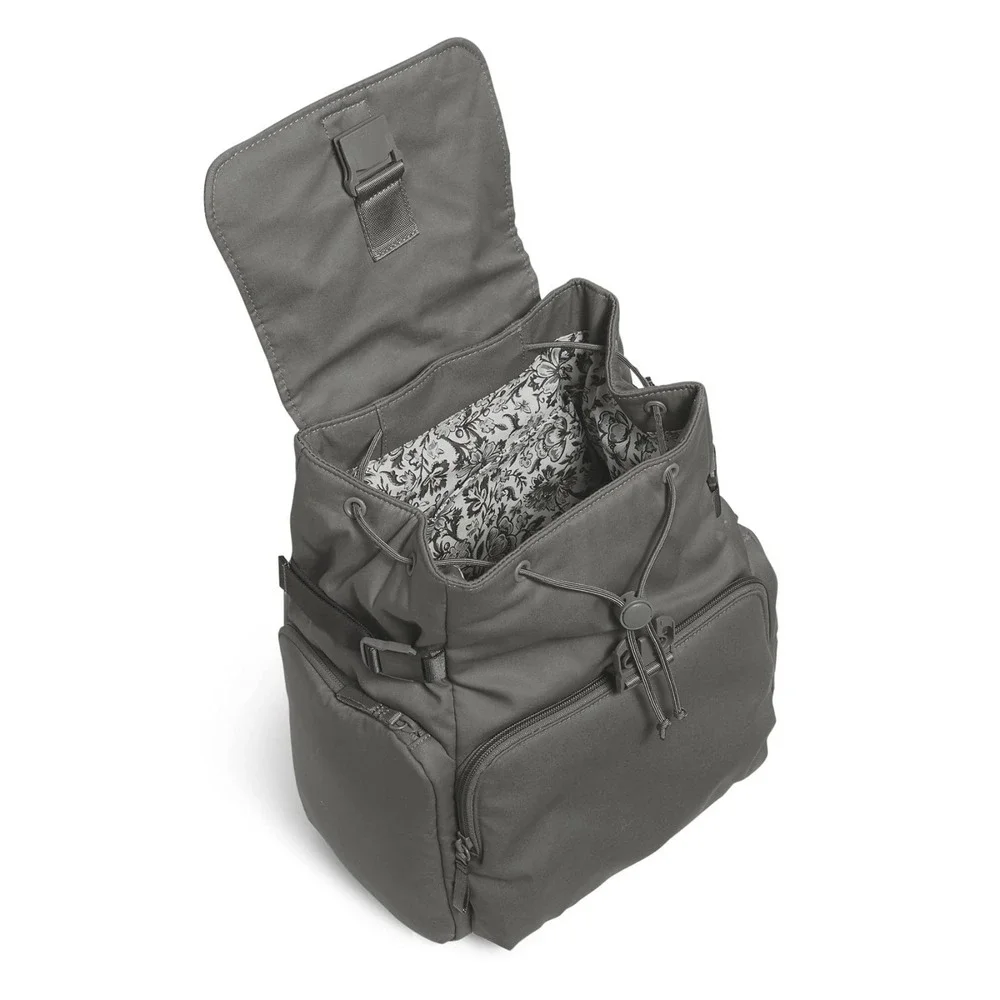 Vera Bradley Women's Cotton Utility Backpack Galaxy Gray 28013-X67